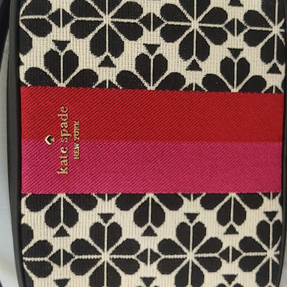 Kate Spade Flower Jacquard Stripe Crossbody Bag - Picture 3 of 17
